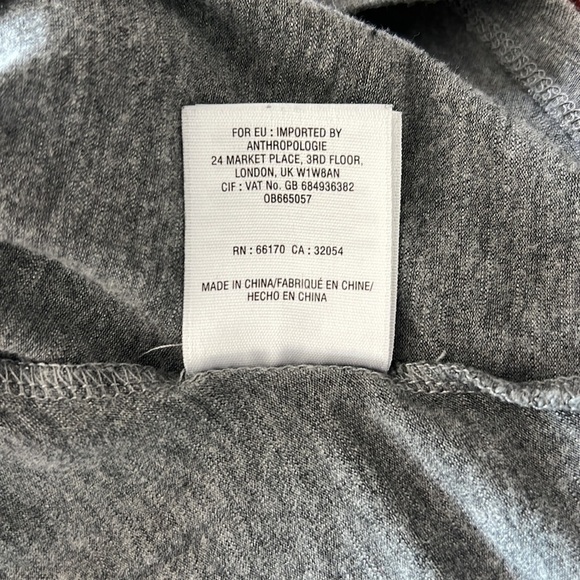 Anthropologie Vanessa Virginia Gray Tunic Extra Small XS - Picture 9 of 9
